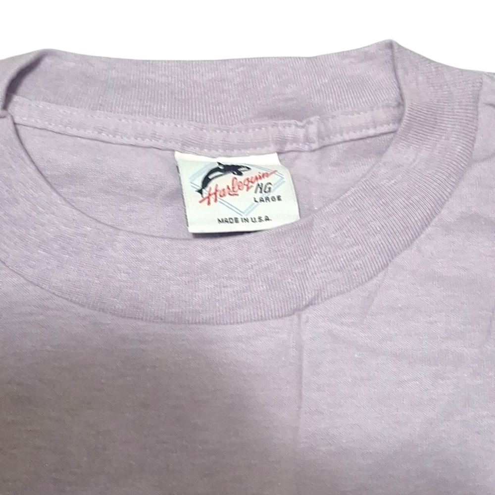 Vtg National Wildlife Orchids Light Purple Single Stitch Shirt Sz L Made In USA - Picture 12 of 13